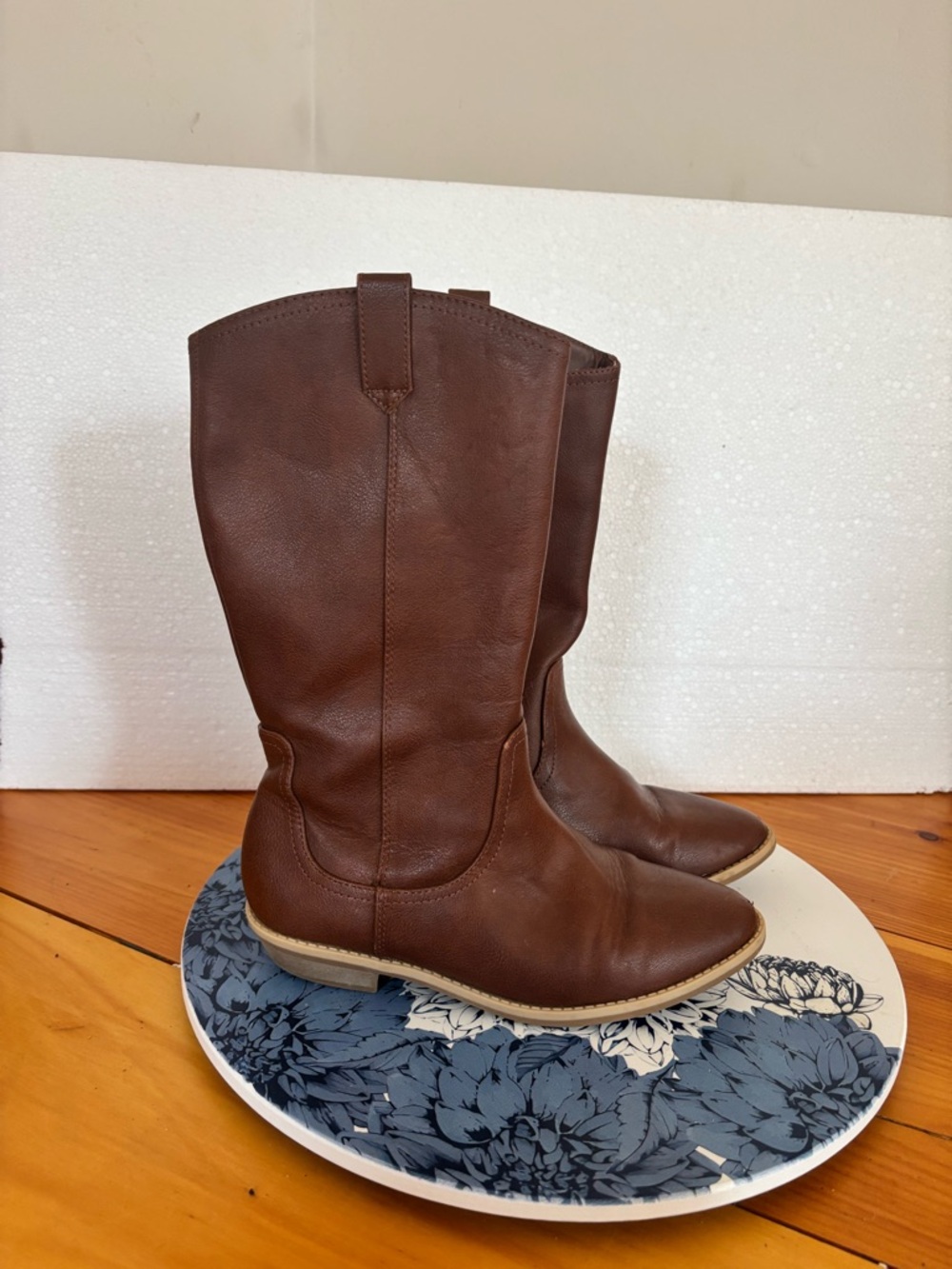 Cat & Jack Brown Riding Boots Girls Size 3